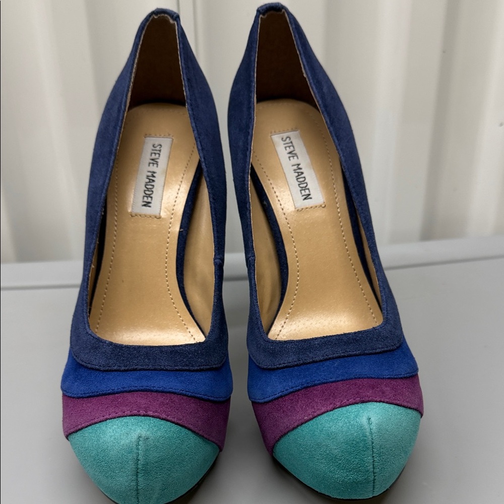 Steve Madden Blue and Purple Heels